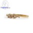 แหวนพิ้งโกลด์ แหวนทองสีชมพู แหวนเพชร แหวนแต่งงาน แหวนหมั้น -R1372pg-9K